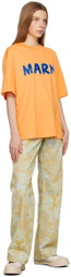 Marni Orange Printed T-Shirt