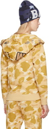 BAPE Yellow Color Camo Shark Hoodie