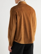 Zegna - Cotton-Blend Corduroy Overshirt - Brown