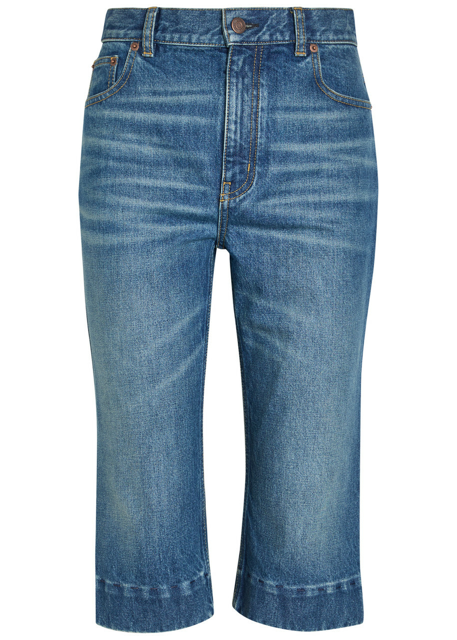 Chloe Cropped Straight-leg Jeans Denim