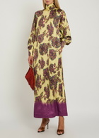Alemais Jerry Floral-jacquard Woven Midi Dress Multicoloured