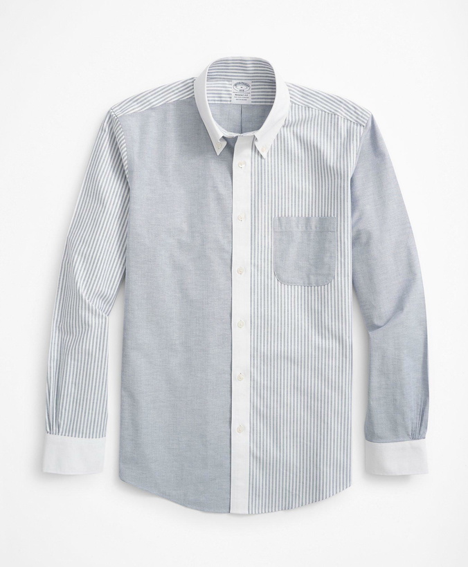 Photo: Brooks Brothers Men's Regent Regular-Fit Fun Sport Shirt | Blue