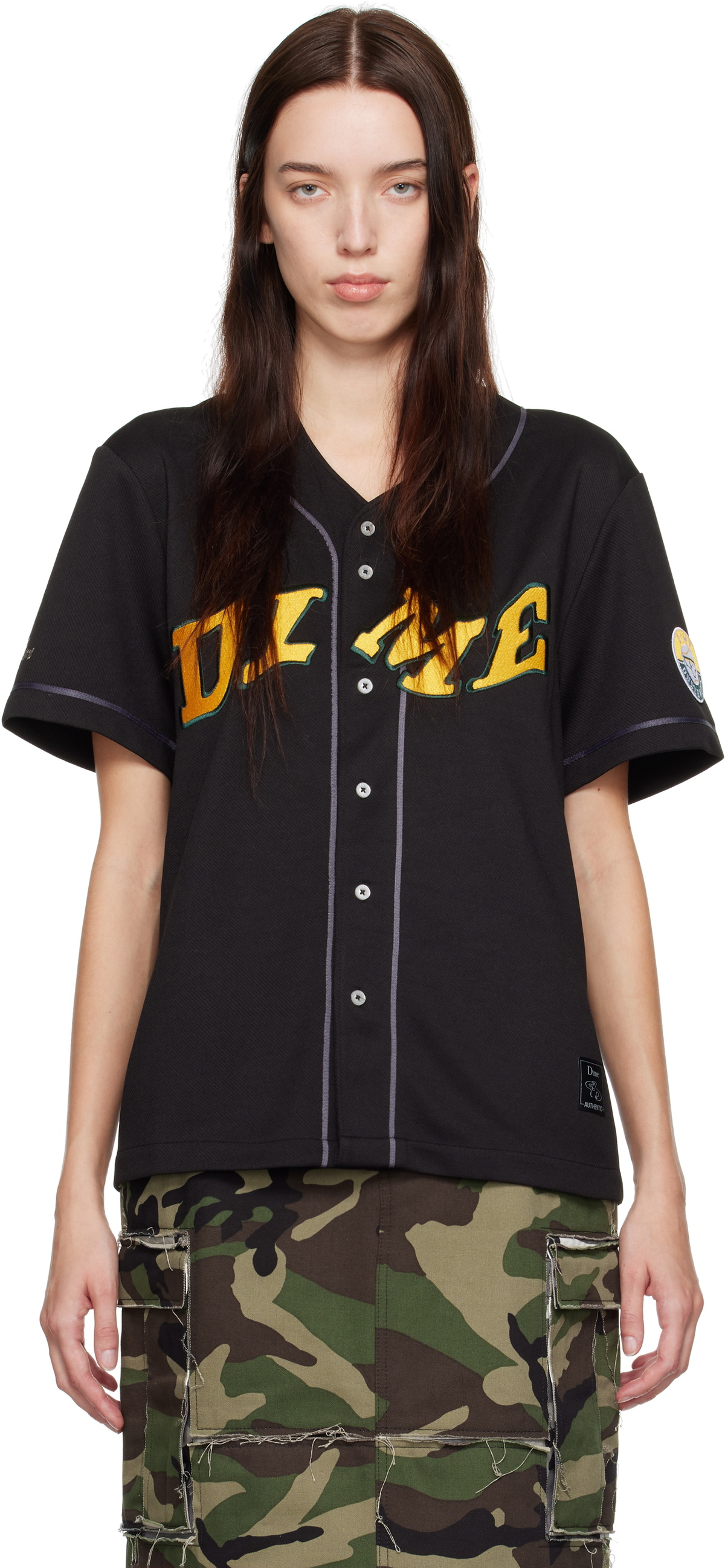 Dime Black League Jersey Shirt Dime