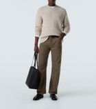 The Row Hector leather tote bag