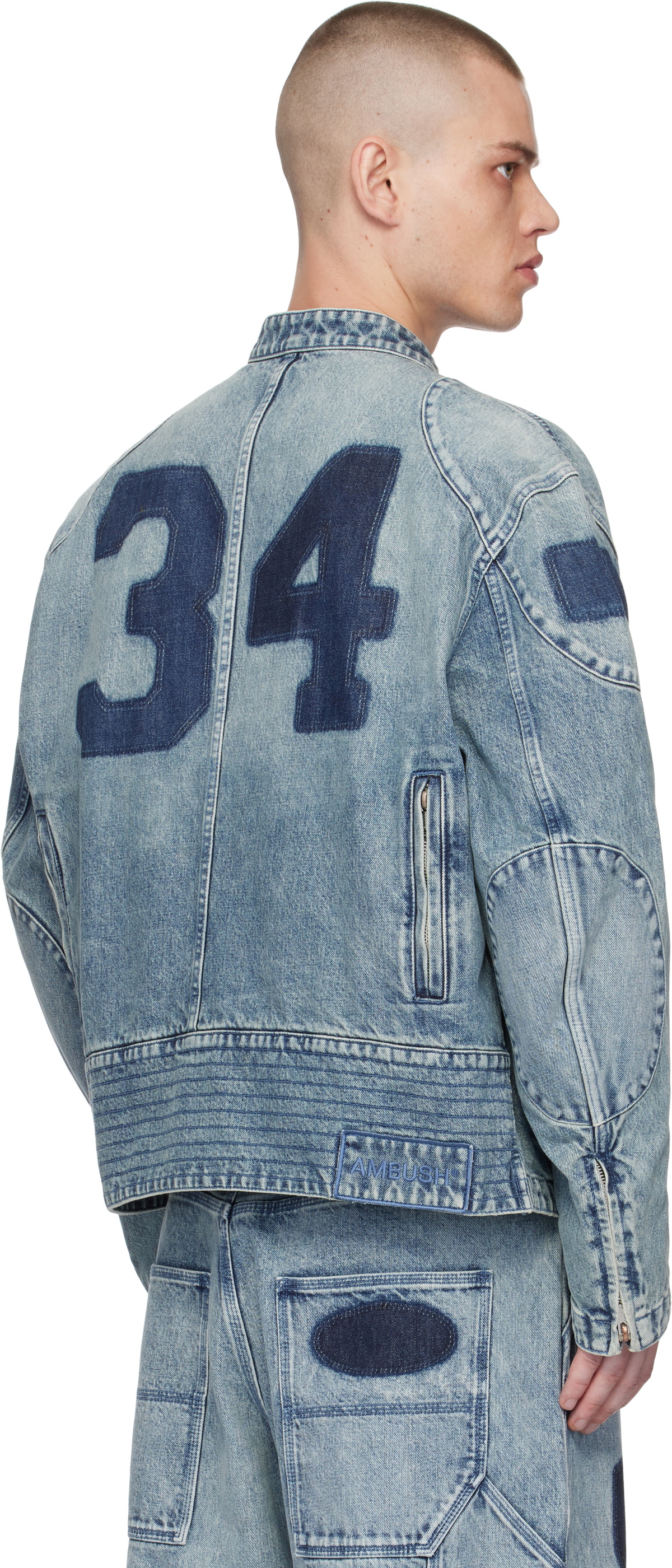 AMBUSH Blue Rider Denim Jacket Ambush AMBUSH Blue Rider Denim Jacket Ambush