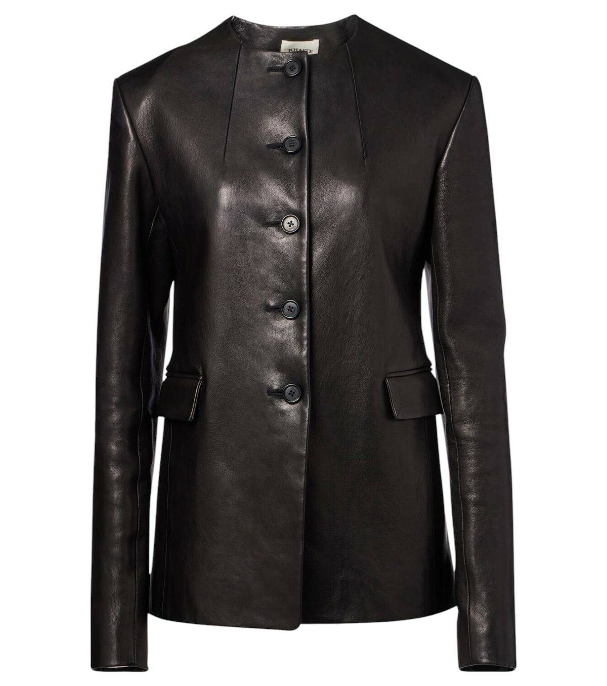 Khaite Tania python-effect leather jacket Khaite