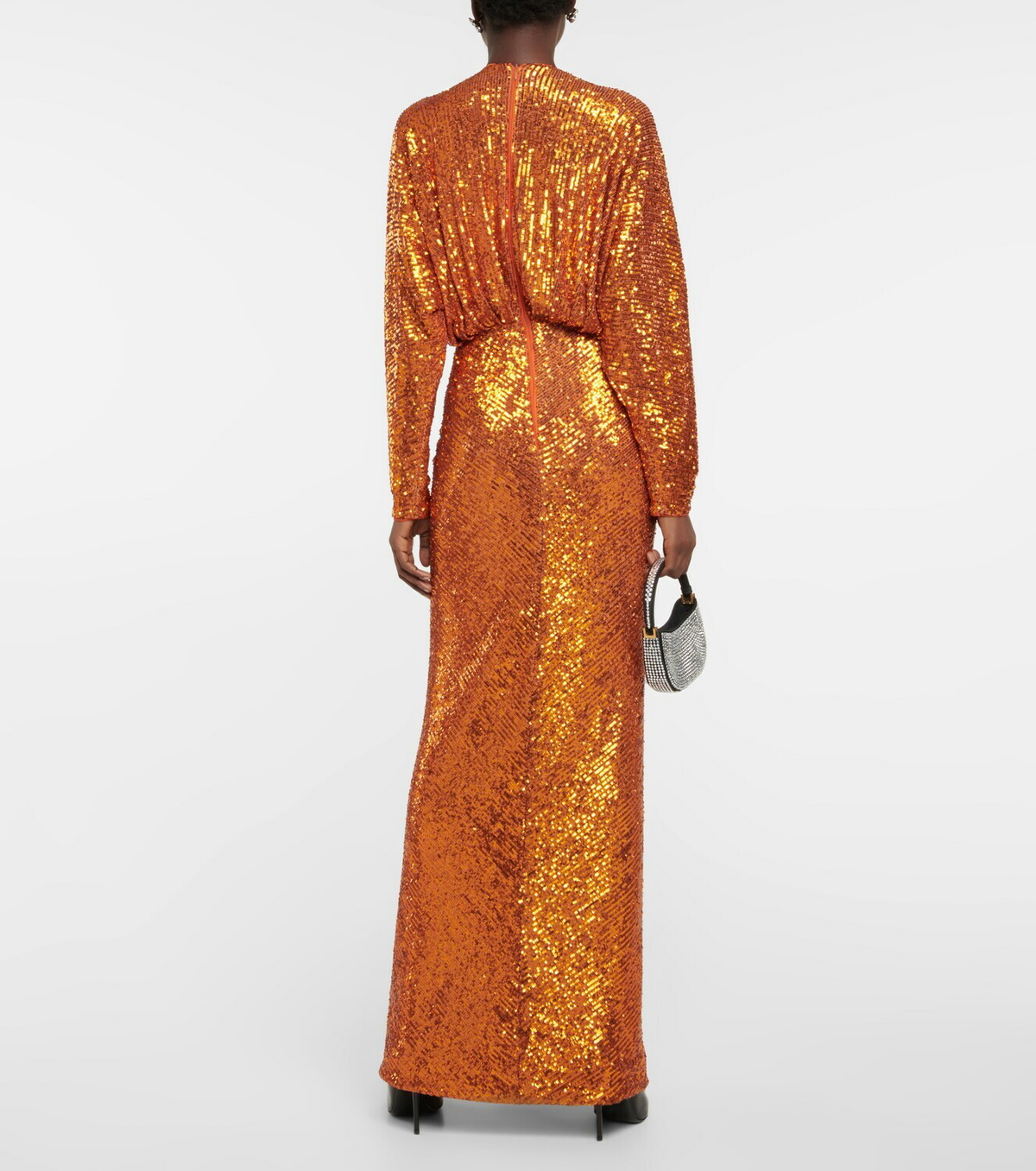 Rasario Draped sequin gown Rasario