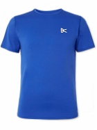 DISTRICT VISION - Logo-Print Stretch-Jersey Running T-Shirt - Blue