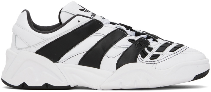 Photo: adidas Originals White & Black Predator XLG Sneakers