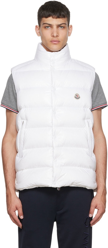 Photo: Moncler White Tibb Down Vest