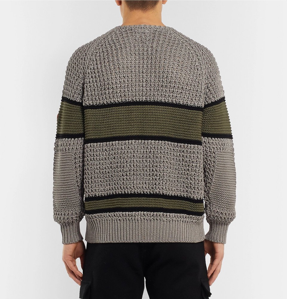 FRAME Waffle-Knit Wool Sweater for Men