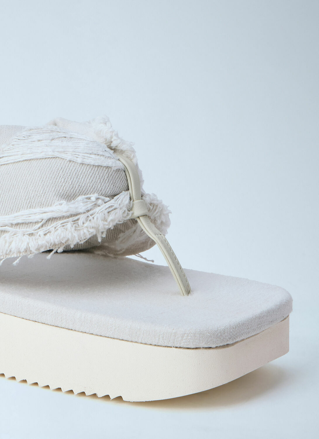 Rick Owens DRKSHDW Frayed Edge Thong Sandals
