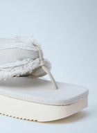Rick Owens DRKSHDW Frayed Edge Thong Sandals