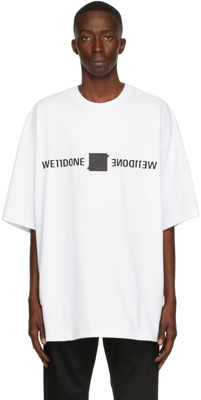 Photo: We11done White Mirror Logo T-Shirt