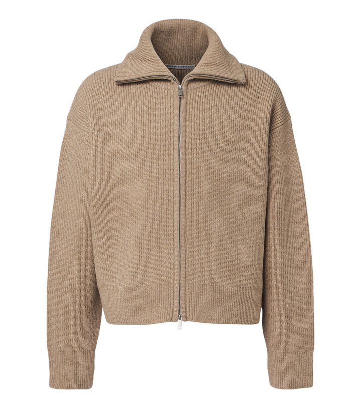 Photo: Studio Nicholson Ribbed-knit wool zip-up sweater