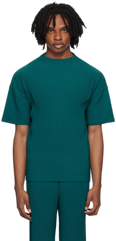 Photo: HOMME PLISSÉ ISSEY MIYAKE Green Monthly Color May T-Shirt