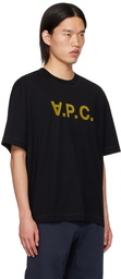 A.P.C. Black Oversize Grand 'V.P.C.' T-Shirt