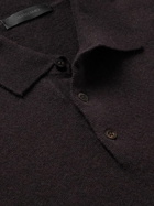 Saman Amel - Slim-Fit Cashmere Polo Shirt - Brown