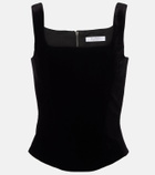 Max Mara Cotton velvet corset