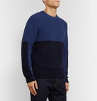 Hugo Boss - Panelled Wool Sweater - Blue