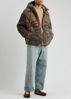 Loewe Logo-print Hooded Fleece Jacket Beige