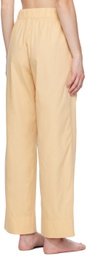 Tekla Beige Drawstring Pyjama Pants