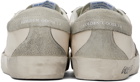 Golden Goose White & Gray Super-Star Suede Sneakers