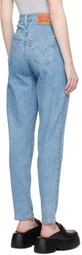 Levi's Blue High-Waisted Mom Jeans