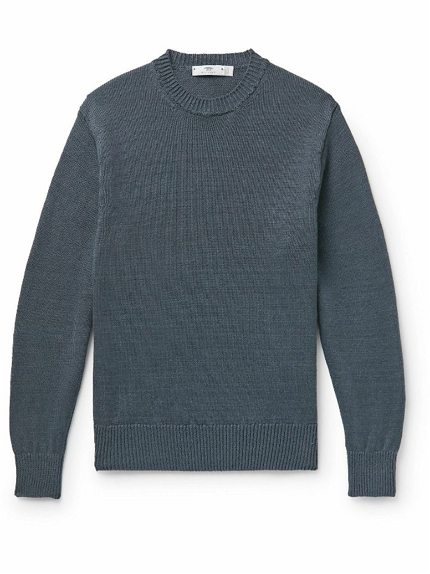 Photo: Inis Meáin - Linen Sweater - Blue