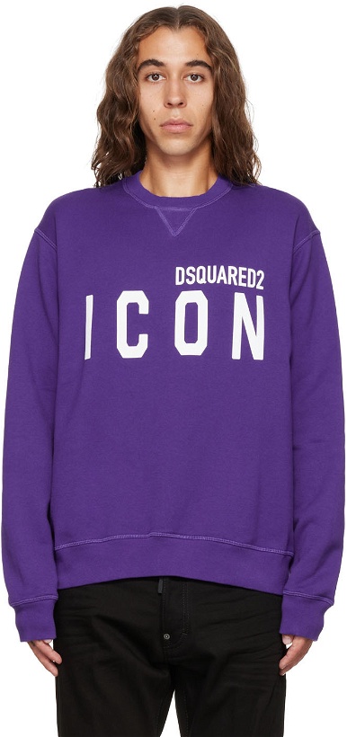 Photo: Dsquared2 Purple Icon Cool Sweatshirt