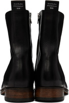 Acne Studios Black Leather Ankle Boots
