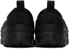 AMOMENTO Black Padded Platform Slippers