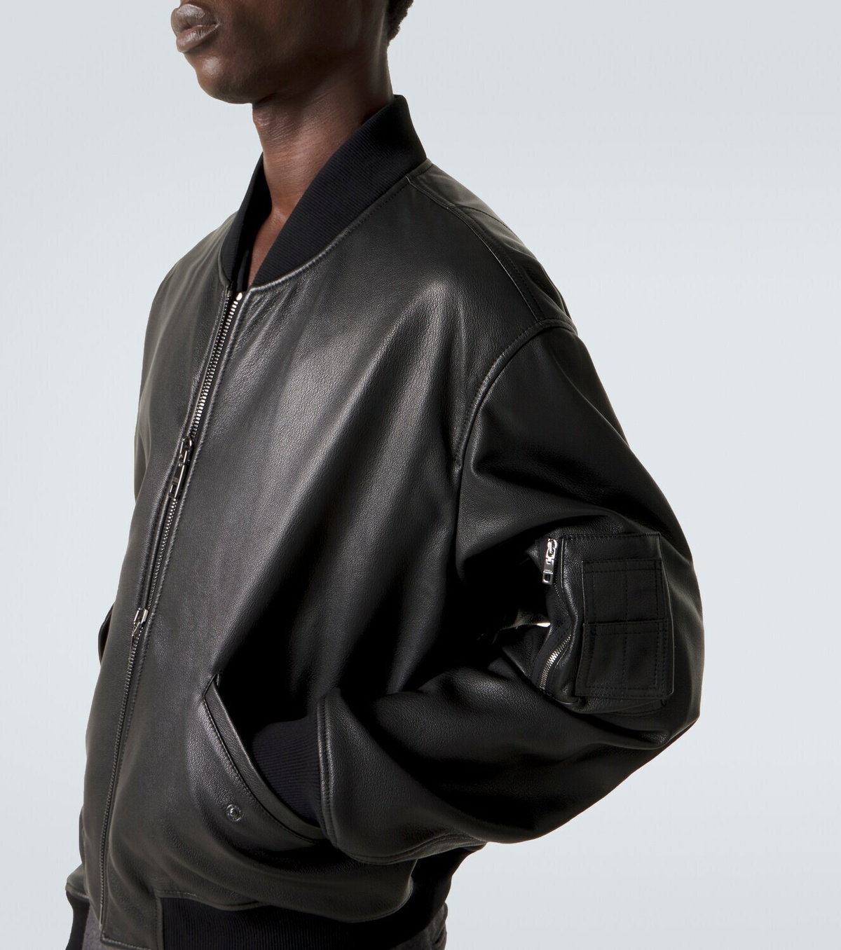 Dolce&Gabbana Leather bomber jacket