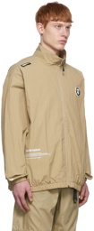 AAPE by A Bathing Ape Beige Nylon Jacket