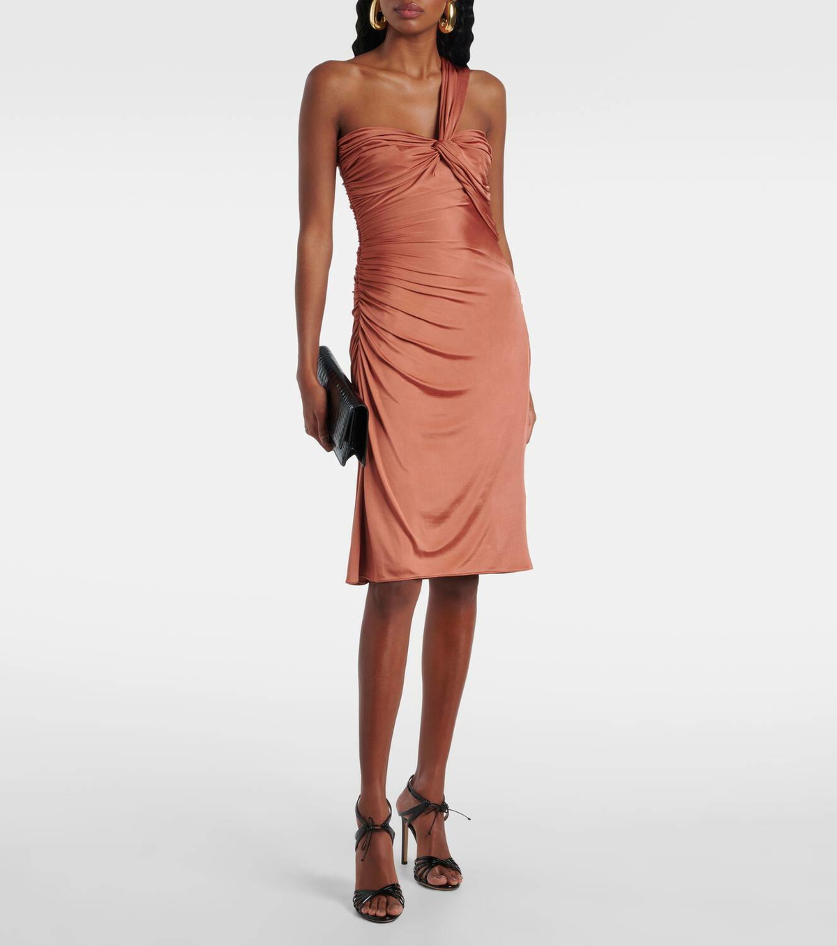 Tom Ford Gathered jersey cocktail dress