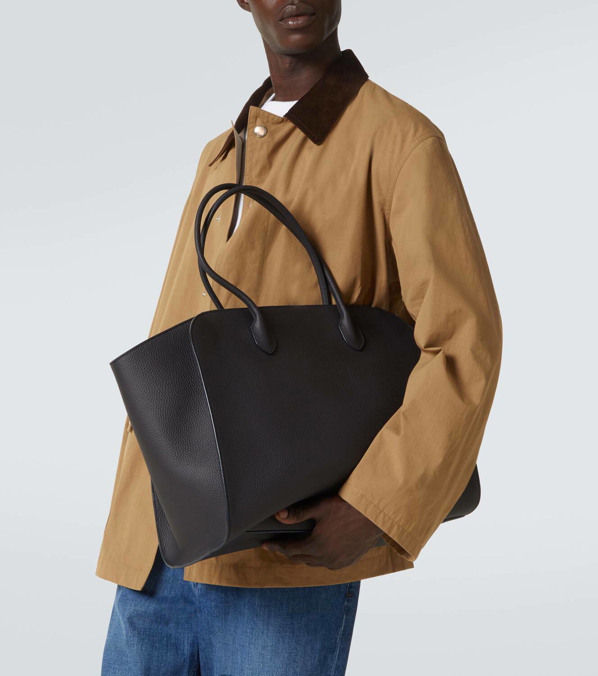 The Row Marlo leather tote bag
