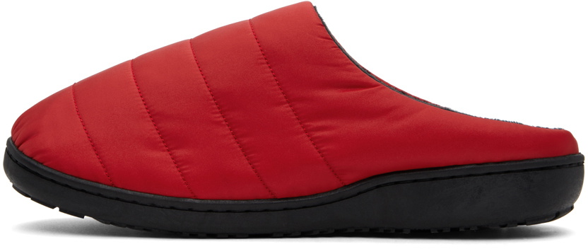 SUBU Red Quilted Slippers