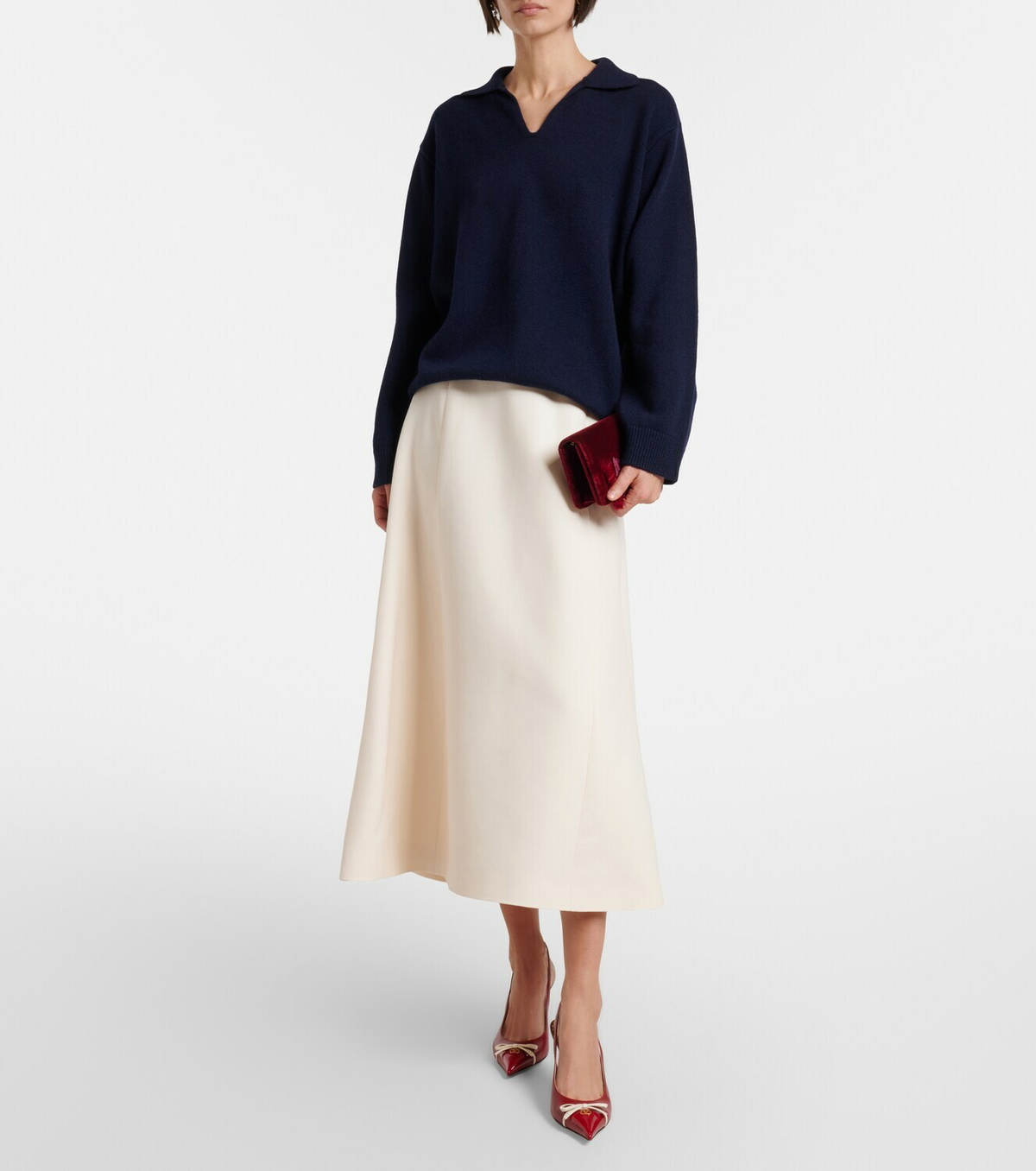 Valentino Cashmere polo sweater