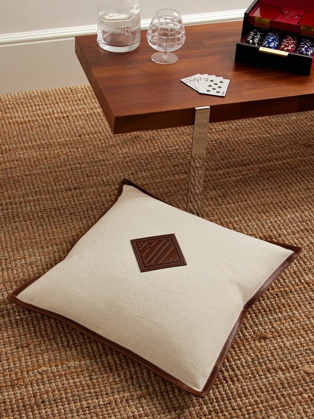 Photo: Ralph Lauren Home - Moore Leather-Trimmed Linen Cushion