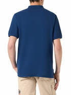 MC2 Saint Barth Denim Piquet Polo With St. Barth Logo With Vintage Effect