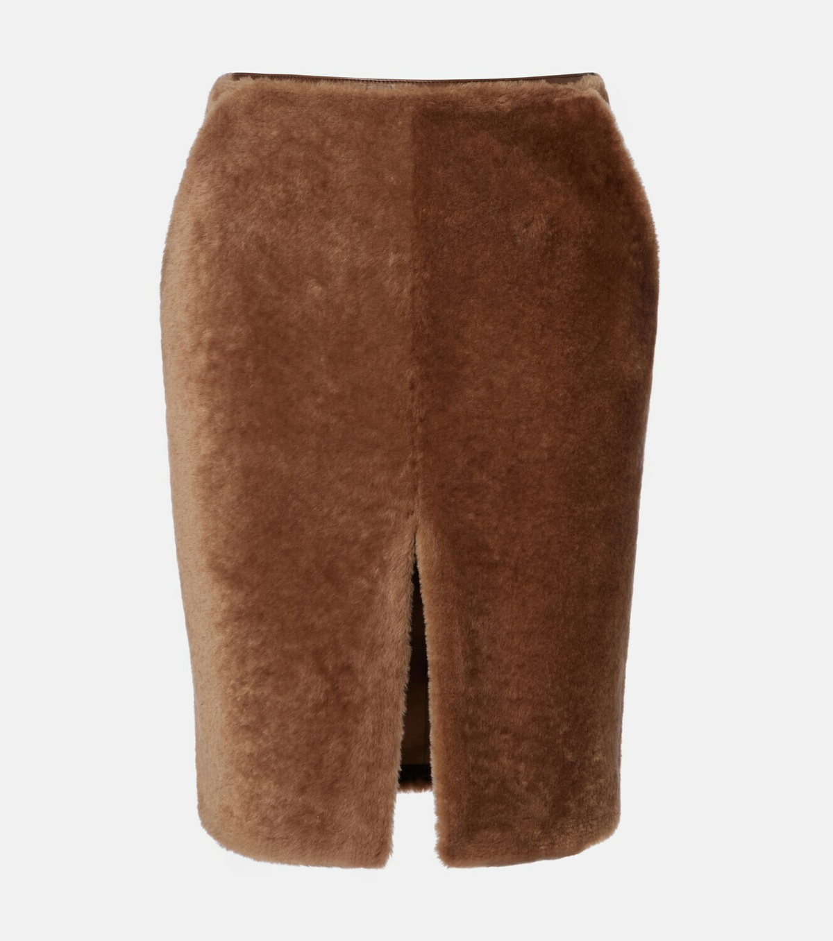 Saint Laurent Shearling pencil skirt