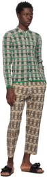 ZANKOV Green & Black Graphic Shirt