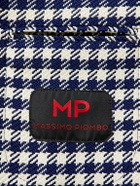 MP Massimo Piombo - Andy Slim-Fit Unstructured Houndstooth Cotton-Blend Jacquard Blazer - Blue