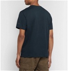 New Balance - Engineered Garments Logo-Print Mélange Cotton-Jersey T-Shirt - Blue