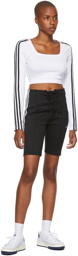 adidas Originals Black Laced High-Waisted Shorts