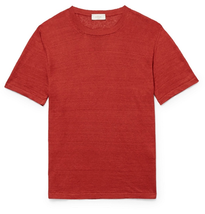 Photo: Altea - Linen T-Shirt - Red