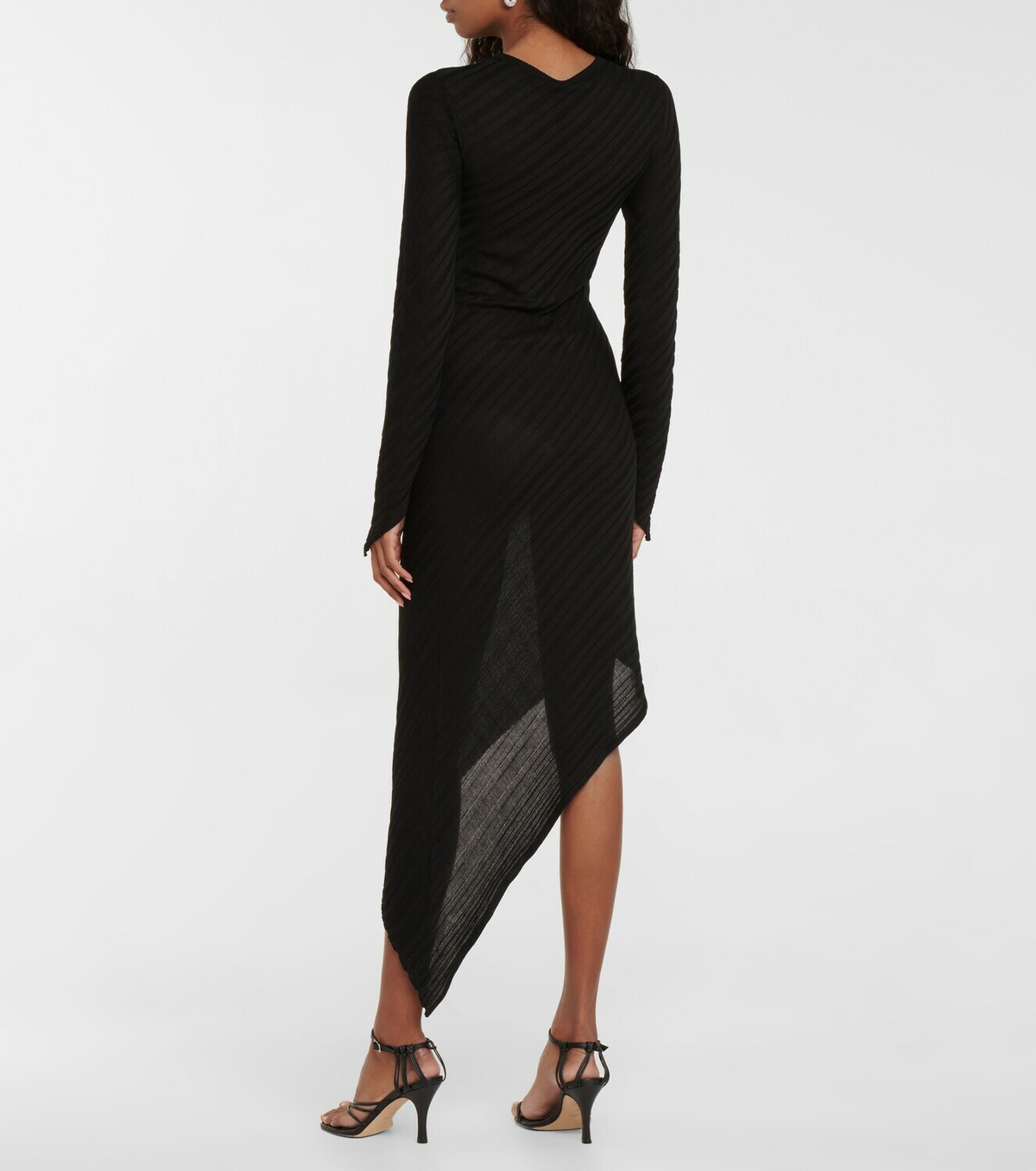 Petar Petrov Agus silk ribbed-knit midi dress Petar Petrov