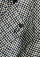 Lardini Houndstooth Cotton and Flax-blend Blazer Grey