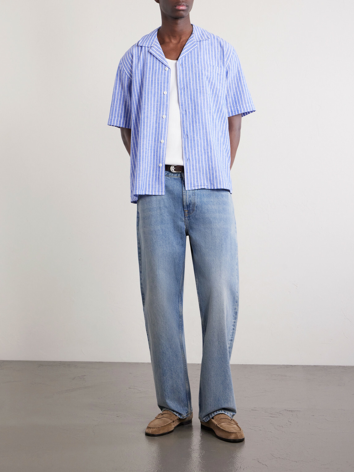 Corridor - Straight-Leg Organic Jeans - Blue