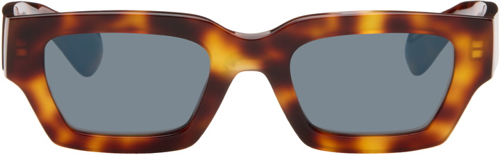 Photo: Jil Sander Brown Oliver Peoples Rectangular 'Edition 6' Sunglasses